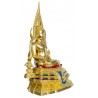 Special Batch SaoHa 2563 S/n:879 Phra Buddha ChinNaRat 9 Inches Lap Statue Wat Yai  Gold Leaf Pasted