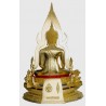 Special Batch SaoHa 2563 S/n:879 Phra Buddha ChinNaRat 9 Inches Lap Statue Wat Yai  Gold Leaf Pasted