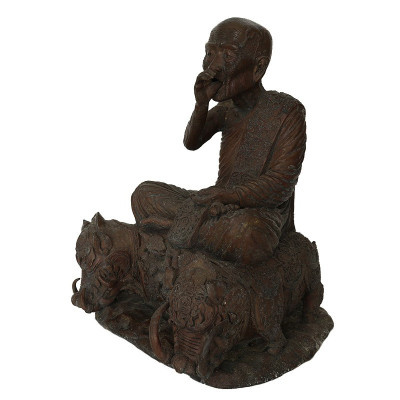 Made 999 S/n:829 LP Kalong Seat Boar Statue 2552 Wat KhaoLam 2nd Batch Statue