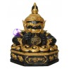 编号: 719 Phra 啦胡金身贴金,佛历2559,高 17cm LP Eaum, SamaNak Sorng TaLingChan