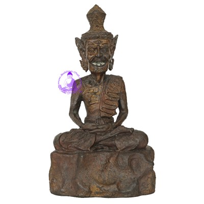 Made 999, LP Klong 2551 Phra Lersi SerMing Prai Statue Height 26cm, Wat KhaoLam