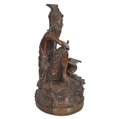 Phra Lersi Statue Height 25cm, Wat BangPhra 2558
