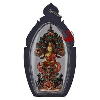 Made 999 S/n:69 Phra Kring NakProk Version 2563 Wat NakProk Committee Gold Plated Buddha
