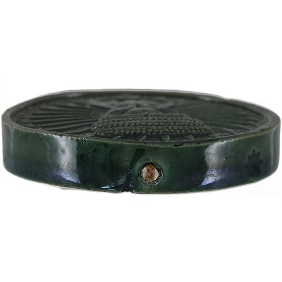 Made 300 Ajahn KhunPan 2 Face Phra Pidta 2546 Ceramic 4.5cm