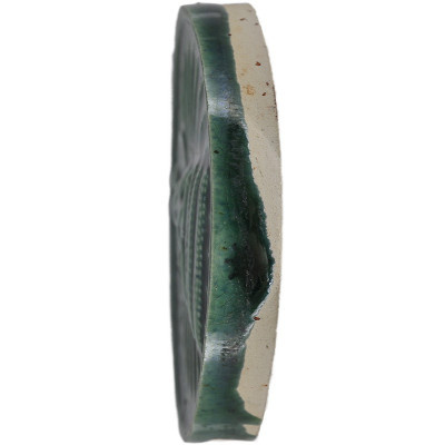 Ajahn KhunPan 2546 Phra Pidta & HaNuMan, Green Ceramic 4.5cm