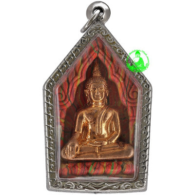 阿赞坤潘Wat KhaoOr佛历2545,铜面,银达固,坤平将军,彩虹粉