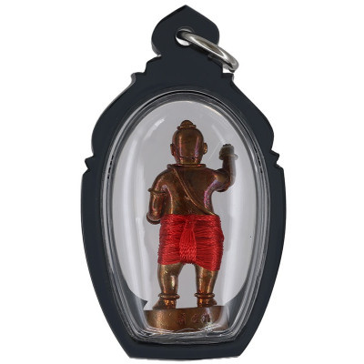 龙婆D,佛历2561,古曼童小金身,Wat Phra PhuTko PhaWana,铜3.2cm