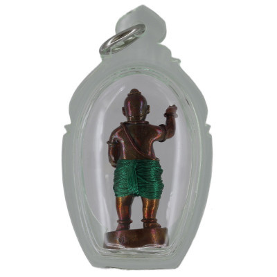 龙婆D,佛历2561,古曼童小金身,Wat Phra PhuTko PhaWana,铜3.2cm