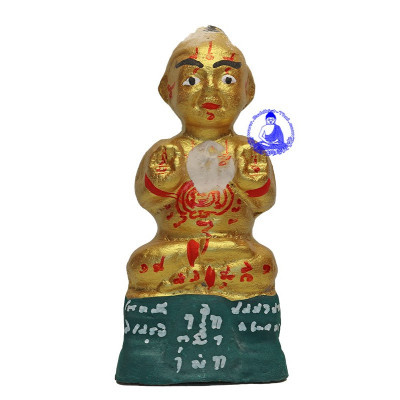 KuManThong 6 Inches Statue 2558 LP Yam Wat Sam Ngam Blessed Handwritten Talisman