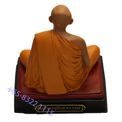 Made 356 S/n:139 LP Tim 5 Inches Lap Statue 2565 Wat Laharnrai, Ashes LP Tim