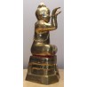 LP Yam 2558 KuManThong Statue Wat Sam Ngam, Handwritten Talisman