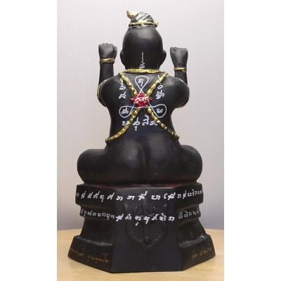 LP Yam 2558 KuManThong Statue Wat Sam Ngam, Handwritten Talisman