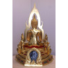 S/n: Phra Buddha ChinNaRat 5 Inches Lap Statue, Wat Yai 2564 Gold Leaf Pasted