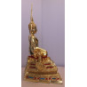 S/n: Phra Buddha ChinNaRat 5 Inches Lap Statue, Wat Yai 2564 Gold Leaf Pasted