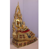 S/n: Phra Buddha ChinNaRat 5 Inches Lap Statue, Wat Yai 2564 Gold Leaf Pasted