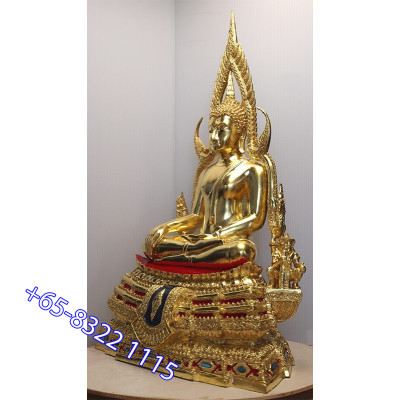 编号:1222 金納叻佛祖 9寸金身,佛历2562,金箔粘贴 Wat Yai,高56cm