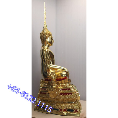 编号:1222 金納叻佛祖 9寸金身,佛历2562,金箔粘贴 Wat Yai,高56cm