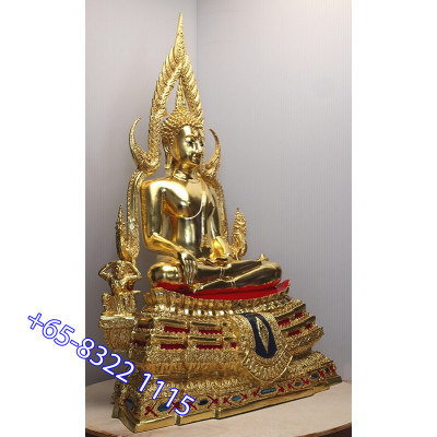 编号:1222 金納叻佛祖 9寸金身,佛历2562,金箔粘贴 Wat Yai,高56cm