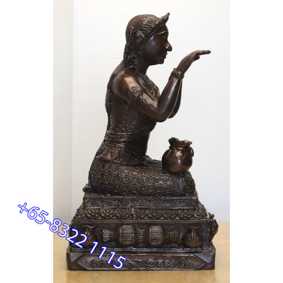 Wat BangPhra 2559 Mae NangKwak 3 Inches Lap Statue, Height 23cm