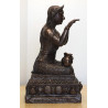 Wat BangPhra 2559 Mae NangKwak 3 Inches Lap Statue, Height 23cm