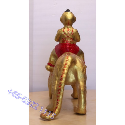 Made 700 S/n:390 LP Yam 2552 KuManThong Seat Tiger Statue Wat Sam Ngam