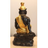 S/n:728 LP Nien 2555 Tiger Head Phra Lersi Gold Pasted Statue