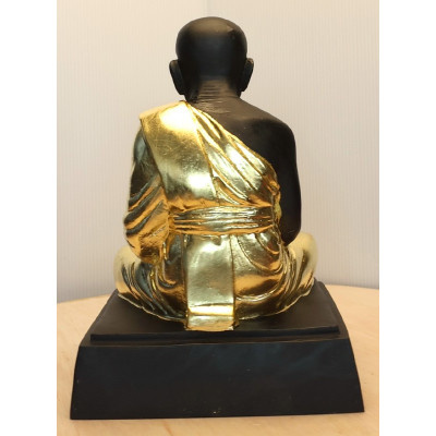 Wat Chang Hai 2563 SaoHa LP Thuat Gold Plated 5 Inches Lap Statue Height 20cm