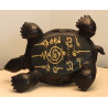 Late LP Liew, Wealthy Tortoise 5 Inches Base Statue 2556 Wat RaiTangThong