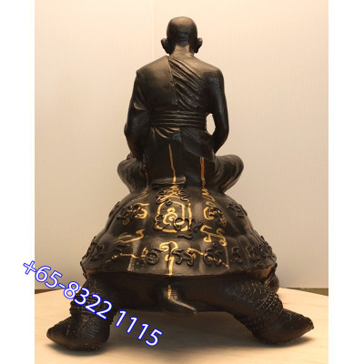 龙婆刘,招財龟7寸底金身,龙婆SaiChon加持,佛历2556,高28cm