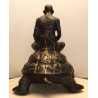 Late LP Liew, Wealthy Tortoise 7 Inches Base Statue 2556 Wat RaiTangThong