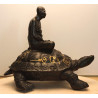 Late LP Liew, Wealthy Tortoise 7 Inches Base Statue 2556 Wat RaiTangThong