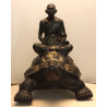 Late LP Liew, Wealthy Tortoise 7 Inches Base Statue 2556 Wat RaiTangThong