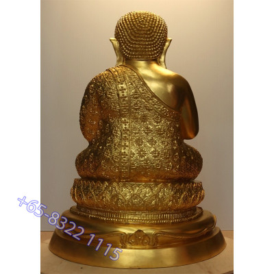 贴金善卡财9寸腿金身,佛历2550,Wat Bang Phli Yai Nai 身高 39cm