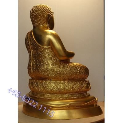 贴金善卡财9寸腿金身,佛历2550,Wat Bang Phli Yai Nai 身高 39cm