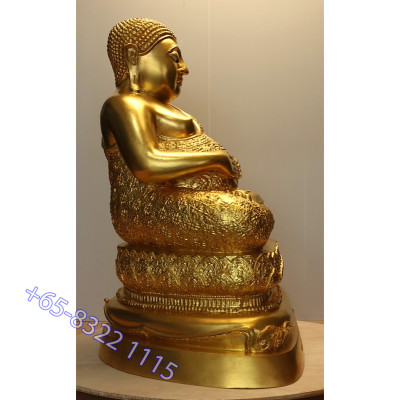 贴金善卡财9寸腿金身,佛历2550,Wat Bang Phli Yai Nai 身高 39cm