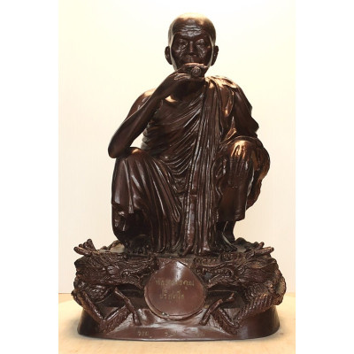 双龙和龙婆坤14英寸高金身,佛历2538,Wat BanRai