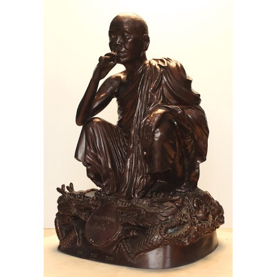 双龙和龙婆坤14英寸高金身,佛历2538,Wat BanRai