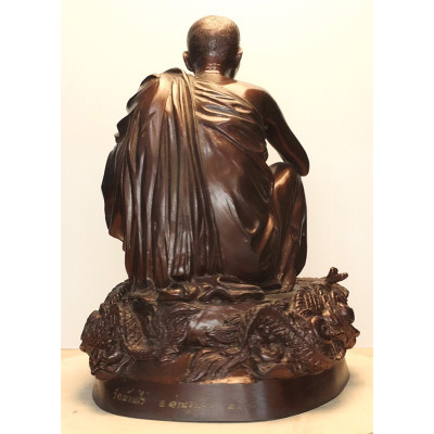 双龙和龙婆坤14英寸高金身,佛历2538,Wat BanRai