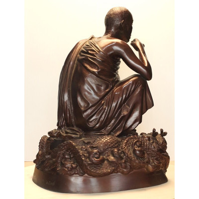 双龙和龙婆坤14英寸高金身,佛历2538,Wat BanRai