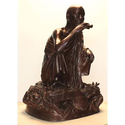 双龙和龙婆坤14英寸高金身,佛历2538,Wat BanRai