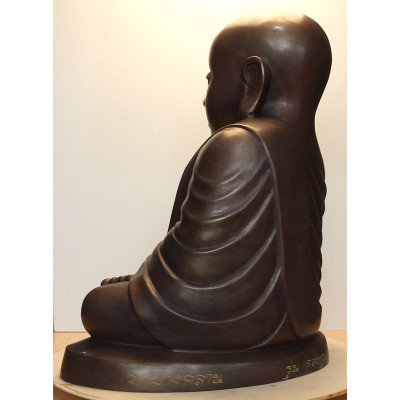 做499尊,编号:46 財佛 LP Ngern 金身高 41cm,佛历2553大法会 Wat BangKlan
