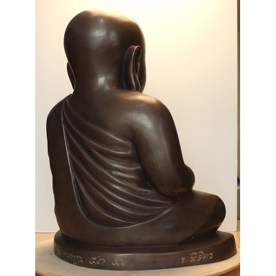 做499尊,编号:46 財佛 LP Ngern 金身高 41cm,佛历2553大法会 Wat BangKlan