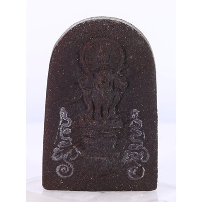 18 Famous Monks Chanted, 2559 Ajahn KlangSeng Phra Somdej, Herbs 4.5cm, 3 Takrut