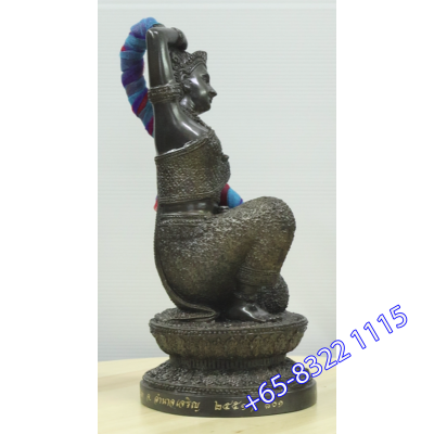 LP Chom 2551 MaeTorRaNee Statue 24.5cm Wat PaBanDonDu S/n:801