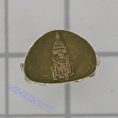 S/n:39 Silver Gold Base Phra Kring 100pi Somdej SanKaRat 2556 Wat Bowon