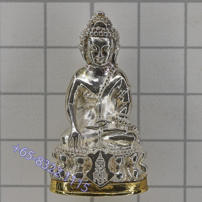 银，真金底座 理﻿事版 最后一批药师佛，僧王100岁周年大法会僧王寺佛历2556
