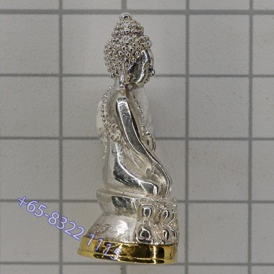 银，真金底座 理﻿事版 最后一批药师佛，僧王100岁周年大法会僧王寺佛历2556
