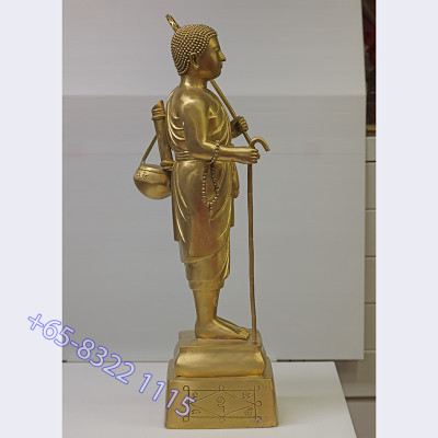 Made 69, S/n:32 Phra Sivali Statue 2557 Wat ThaLunThong, Height 19 Inches