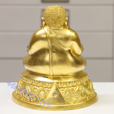 Gold Pasted Phra Sangkachai LP Thong 70 year old Batch Wat BanRai 2562