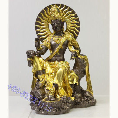 Gold Pasted Jatukam Statue 37cm 2550 Wat Pho Kaew Prasit